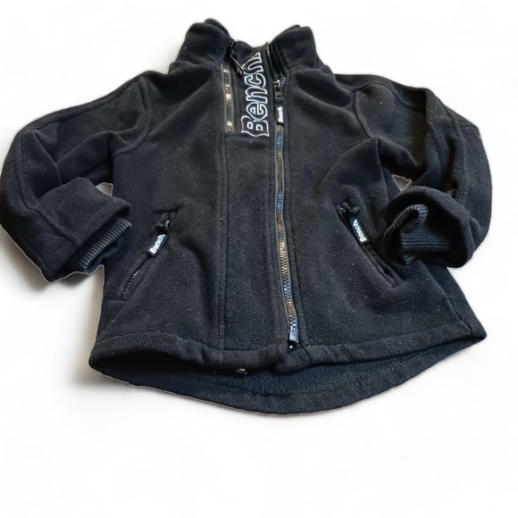 Boys Bench Black Fleece Zippered Jacket Size 5-6 YRS - Picture 7 of 13